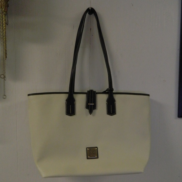 Dooney & Bourke Handbags - Dooney & Bourke Lg White Laptop Business Tote Bag